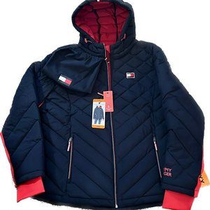 NWT NAVY Tommy Hilfiger Ladies' Packable Jacket XXL